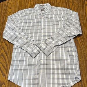 Calibrate Dress Button Down Shirt Size 17 Trim Fit